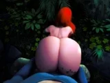 Doggystyle fuck of a big ass redhead beauty