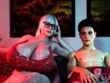 Mature Granny Seduces Virgin Boy with Huge breasts and Ass