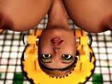 Fuck me hard. Sex with a sci-fi android in the lab