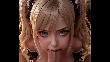 AI Generated Asian maid in a torn uniform and stockings has sex with her master in the living room 3D CG
